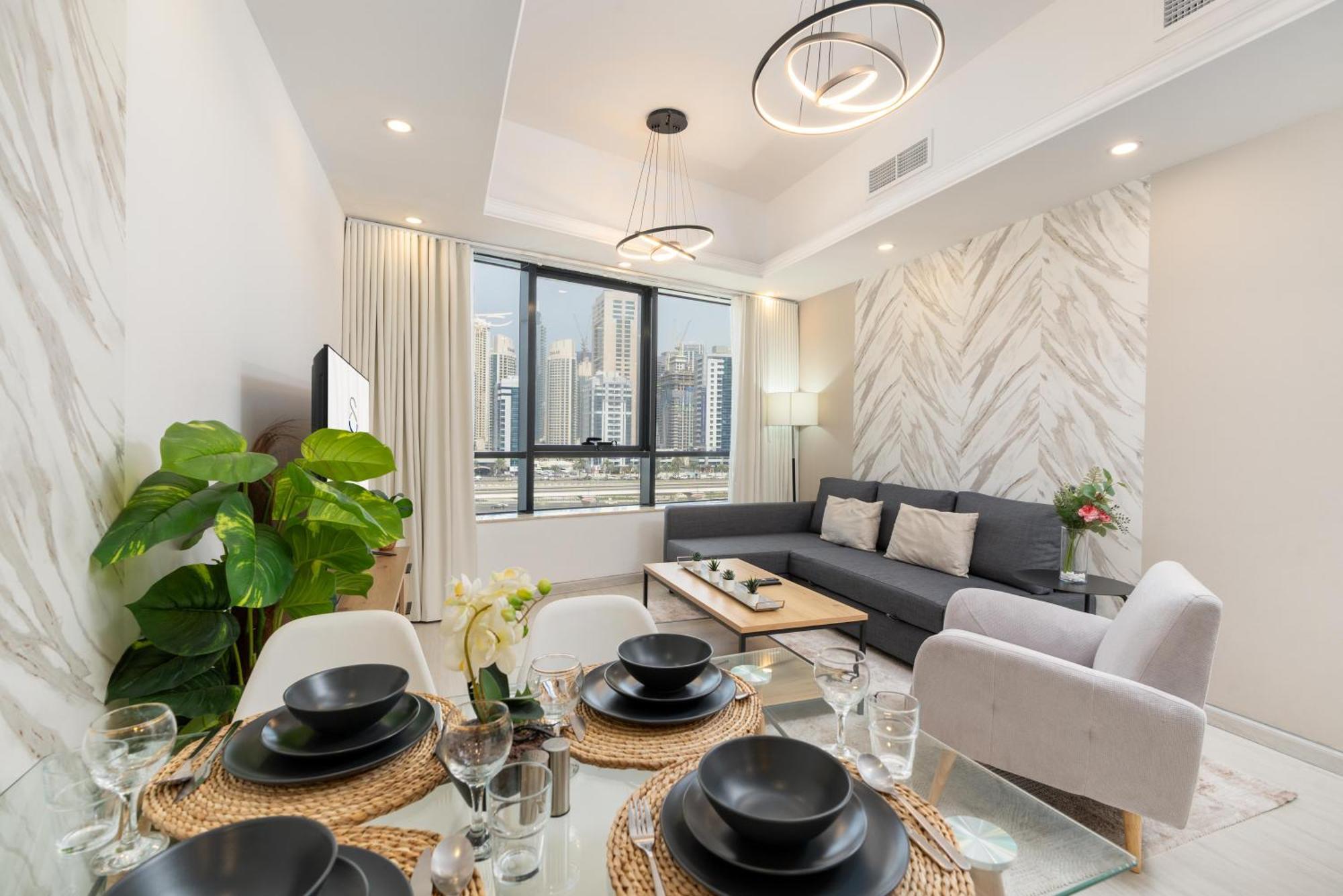 Modern 1Br Apartment In Jlt Next To Metro With City Views Dubai Esterno foto